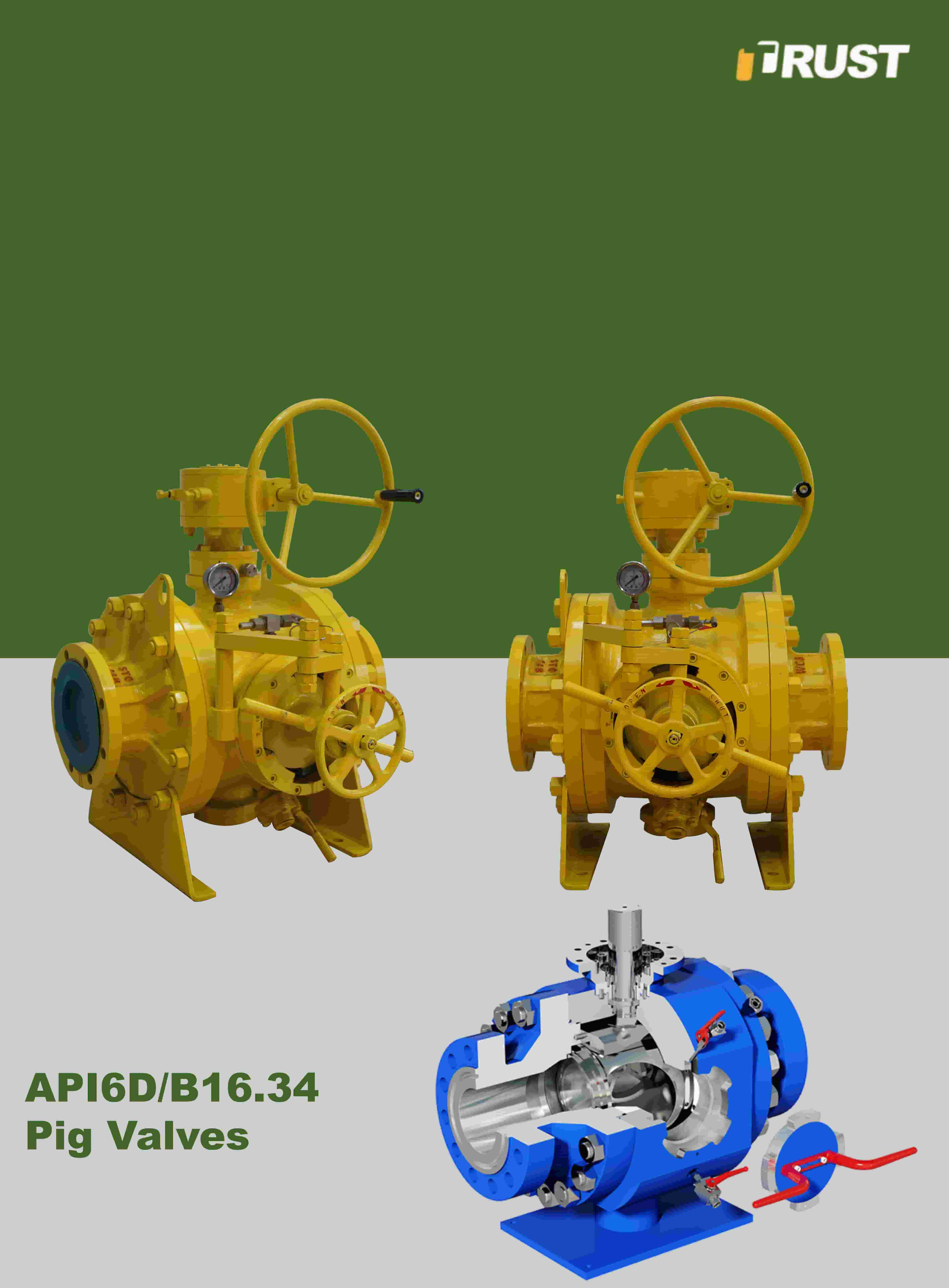 Válvulas pig para oleodutos e gasodutos