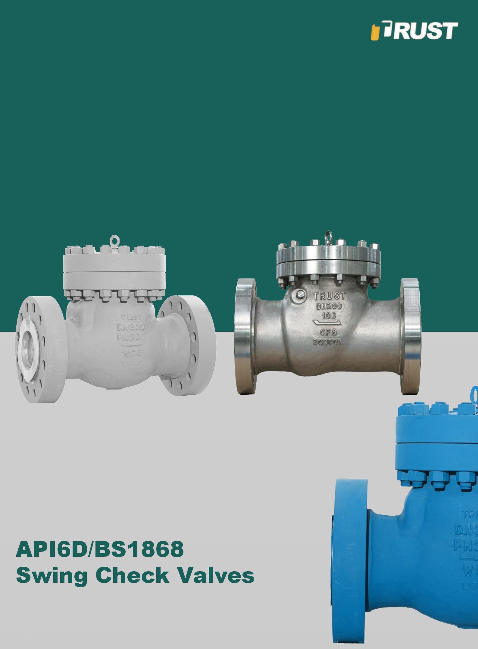 Válvulas de retenção oscilantes