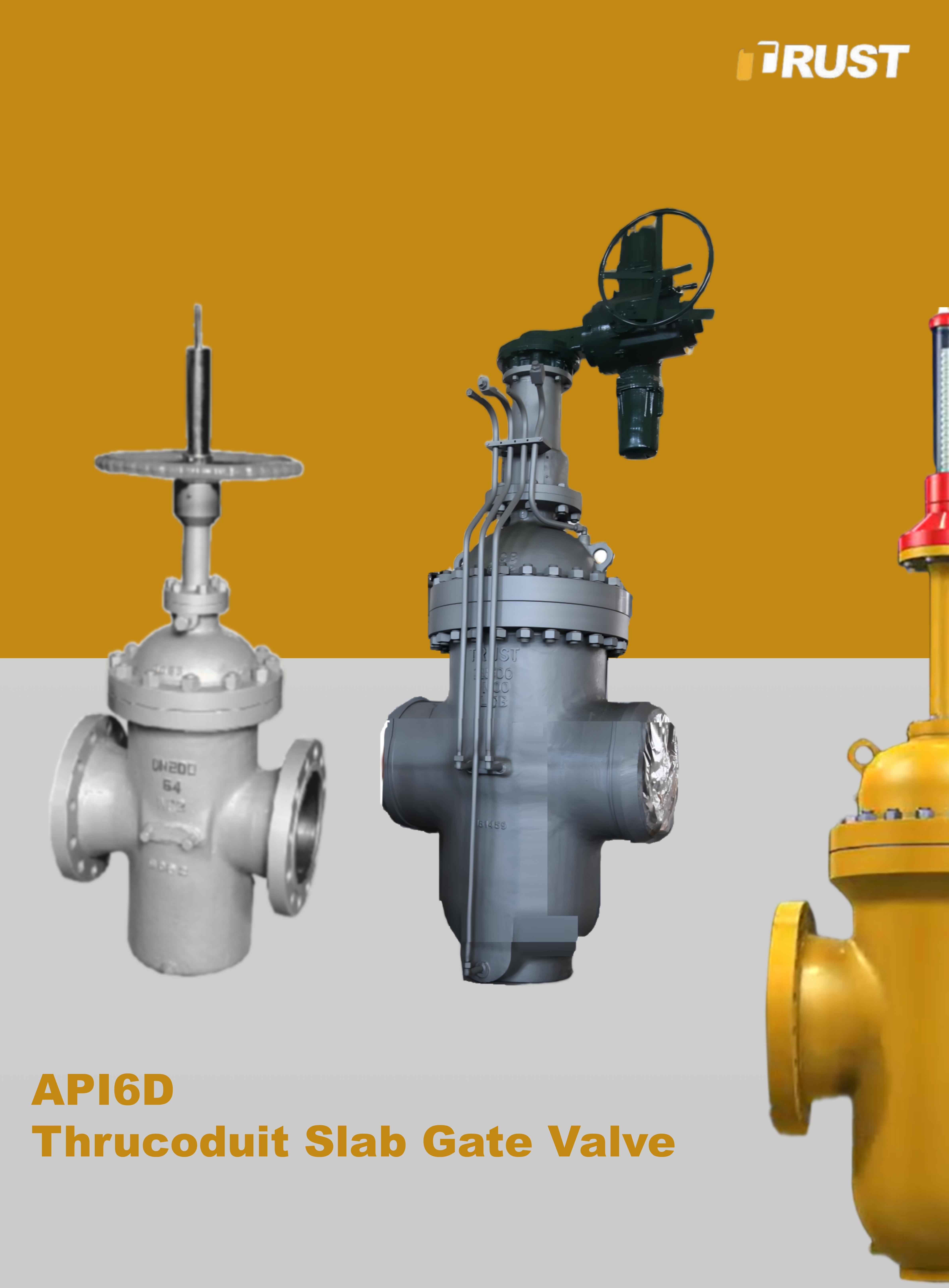 Válvula de gaveta Thrucoduit