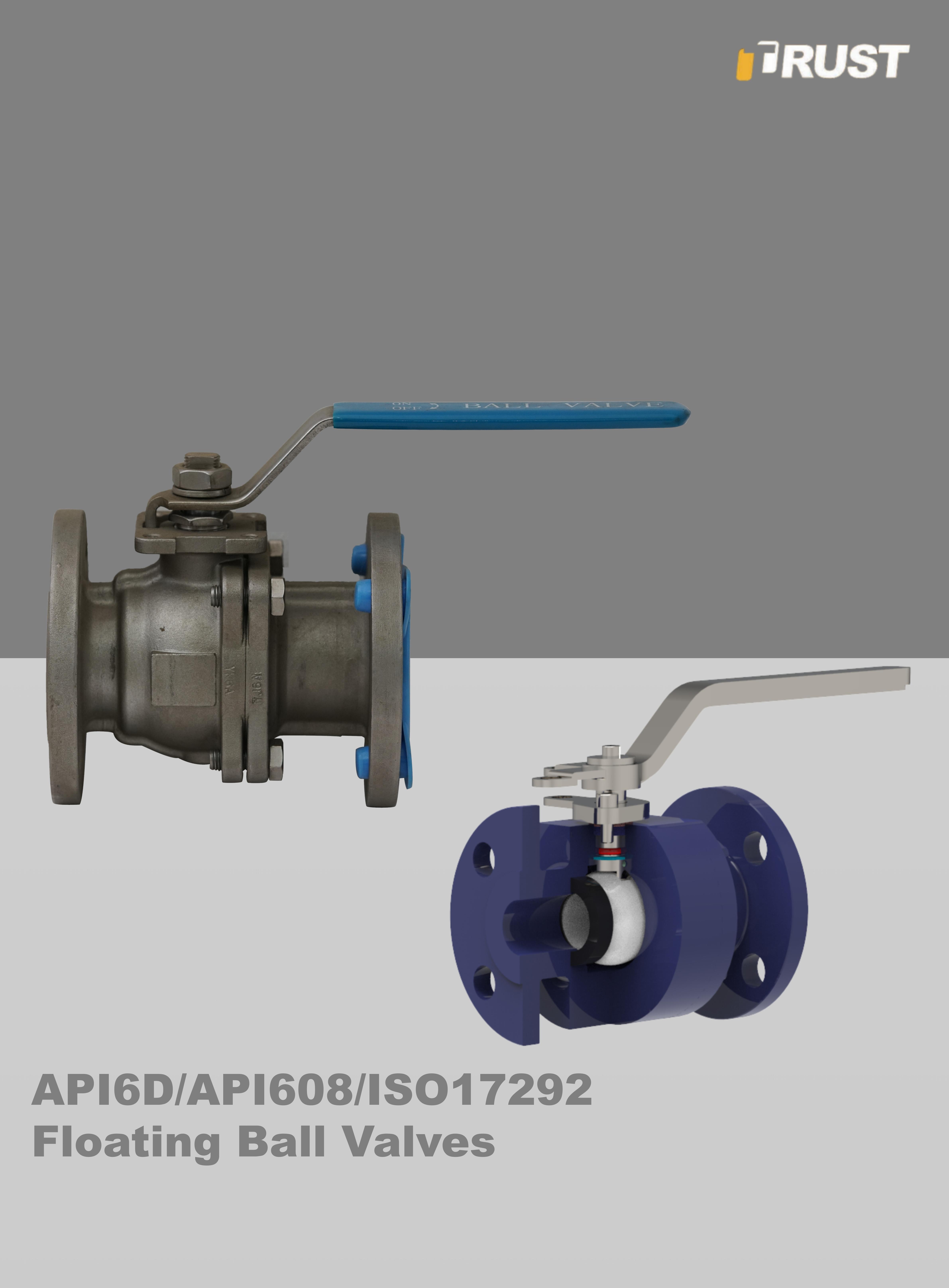 Válvulas de esfera flutuante com sede macia