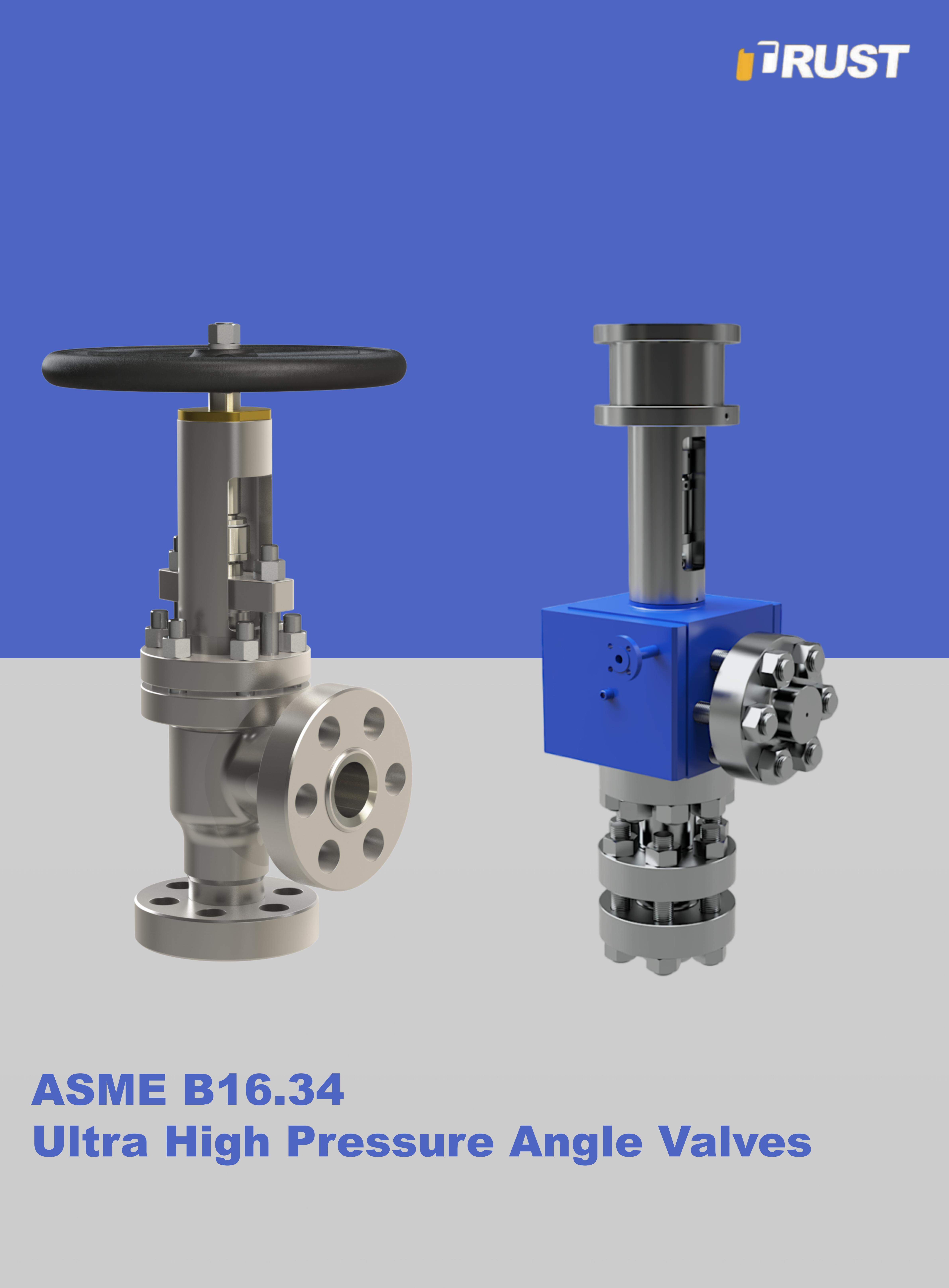 Válvulas angulares de pressão ultra-alta