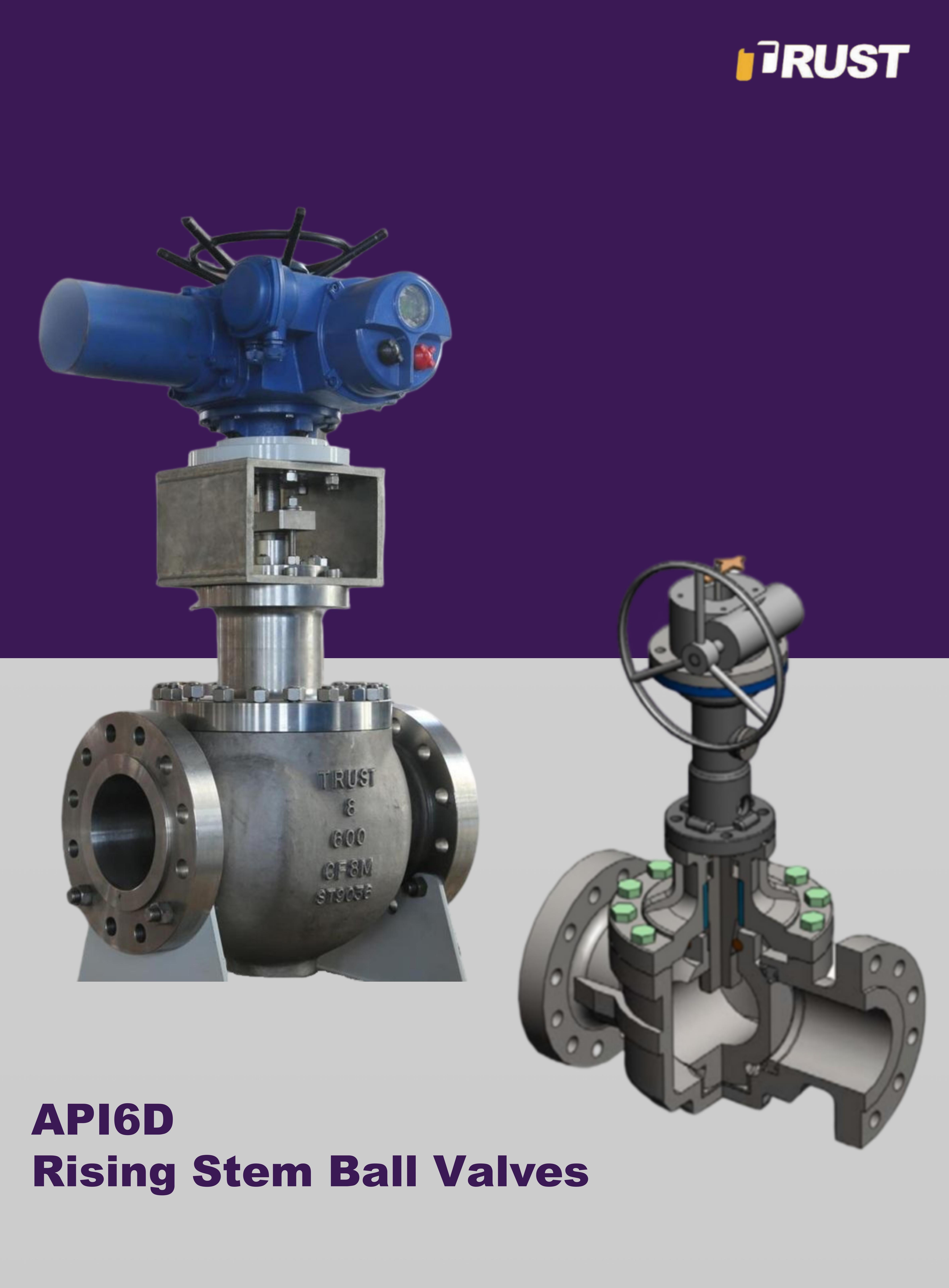 Válvulas de esfera com haste ascendente